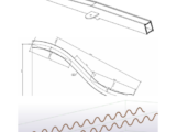 Curved fabricated steel member engineering detail