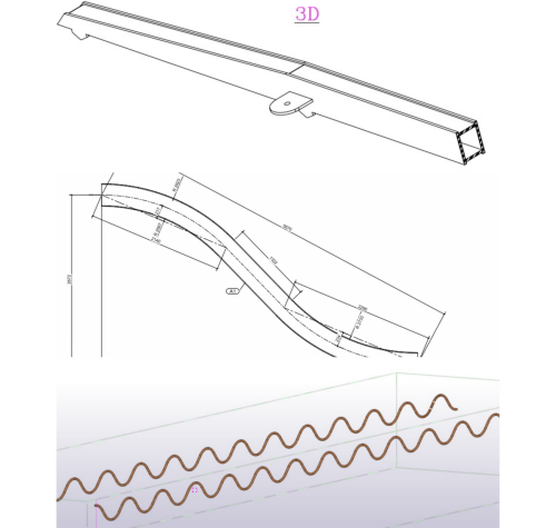 Curved fabricated steel member engineering detail
