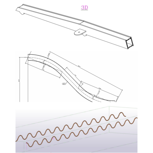 Curved fabricated steel member engineering detail