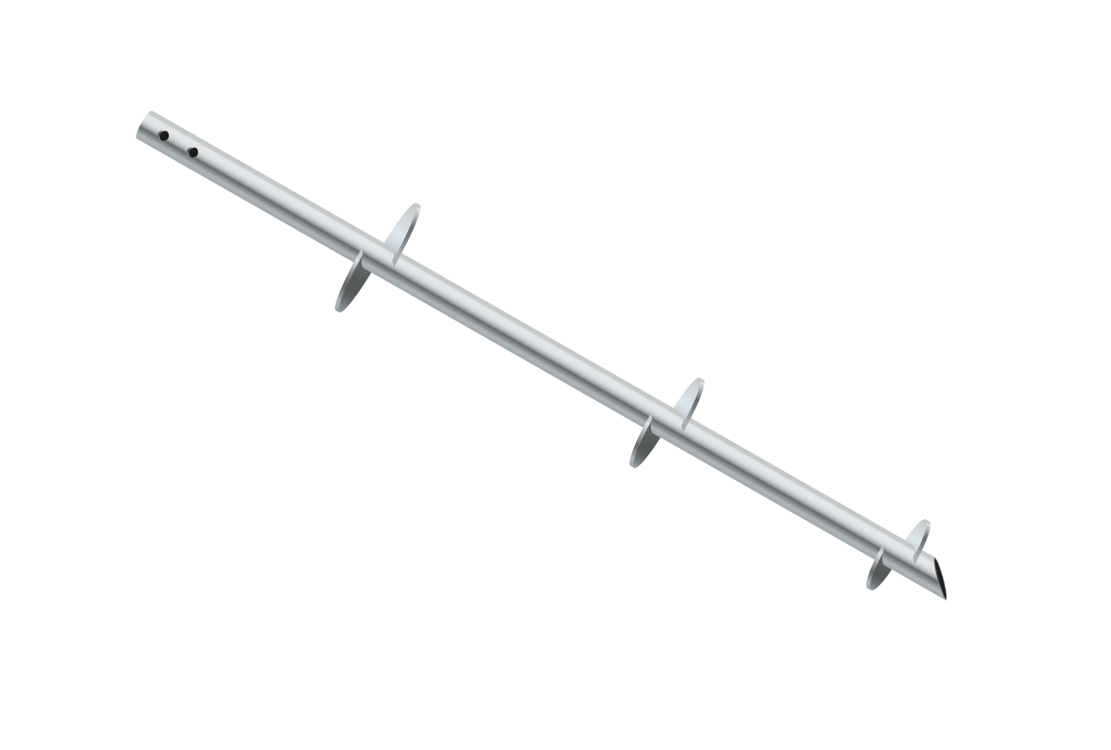 Helical Lead Flight-Round Pipe