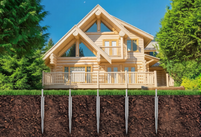 Ground screw piles